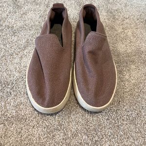 Allbirds size 11 Maeve pink beige loafer shoe wool